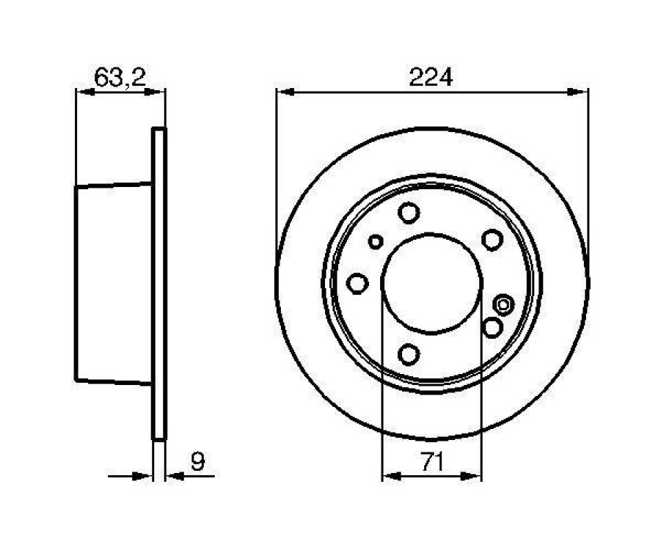 ARKA FREN AYNASI CITROEN XM Y3 -XM Y4 -XM BREAK Y3 -XM BREAK Y4 1992->1994 DOLU 224x71x5DL