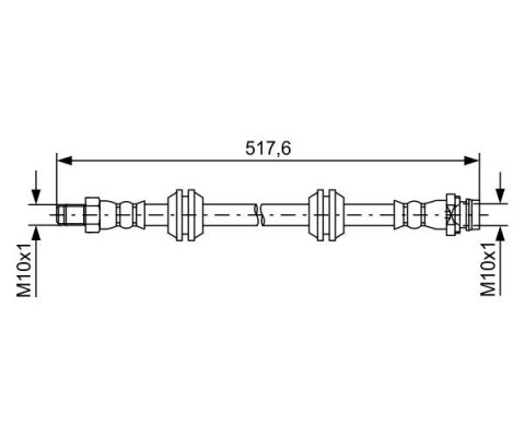 FREN HORTUMU ARKA LAND ROVER FREELANDER II L359 06>14