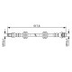 FREN HORTUMU ARKA LAND ROVER FREELANDER II L359 06>14